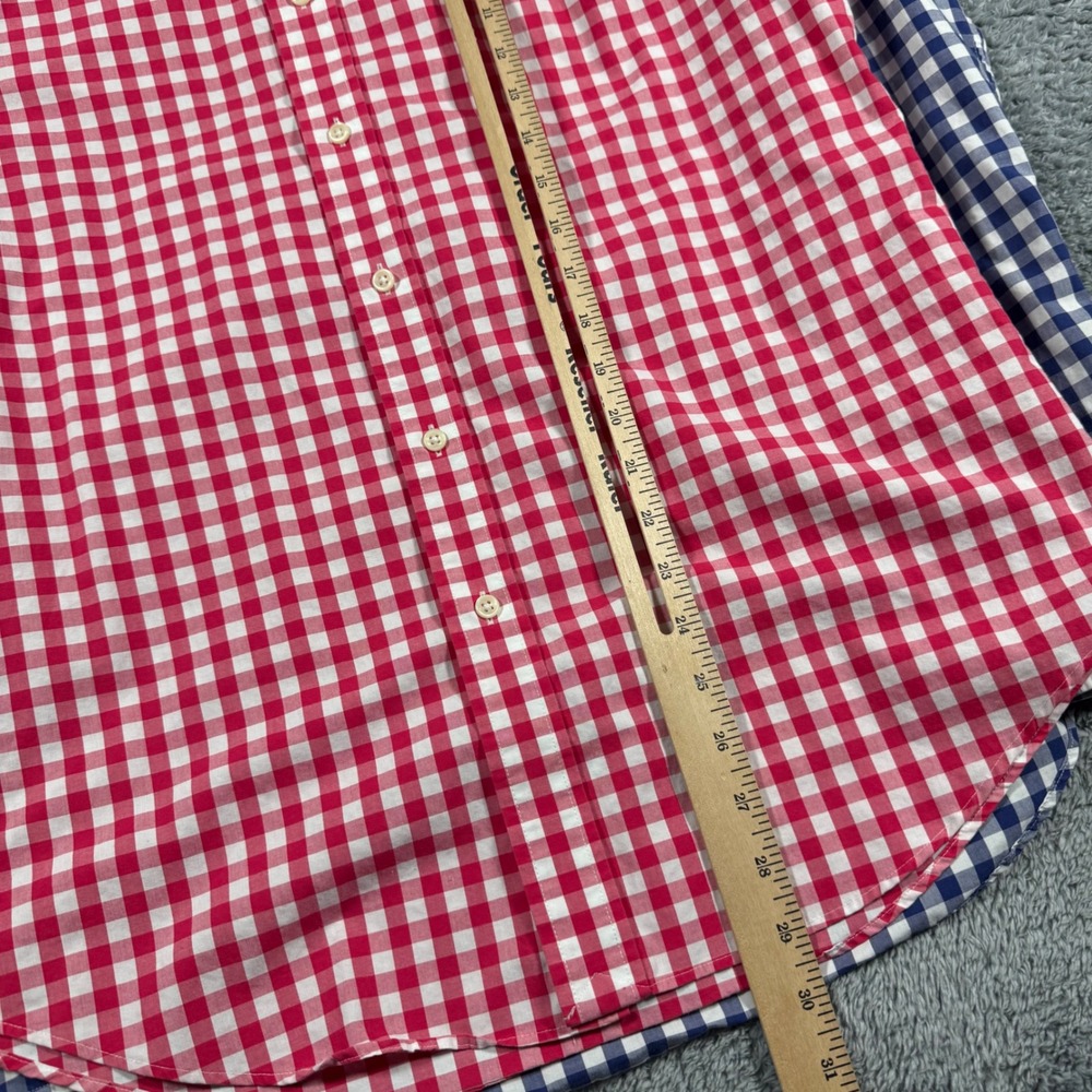 Lot of 2 Polo Ralph Lauren Button Shirts Mens Medium Gingham Check  Non Iron - Picture 7 of 7